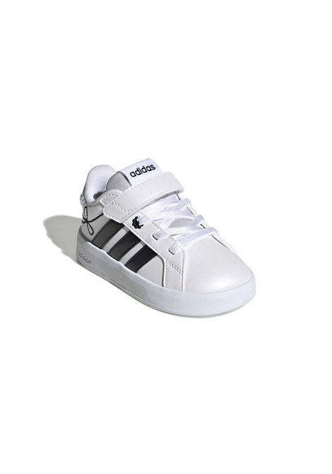 Adidas Grand Court 3.0 Shoes White Black Girls Infant ADIDAS CORE | Sneakers | KH9781-